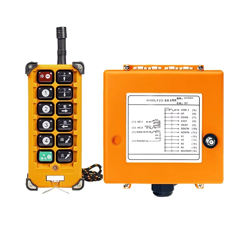 

F23-BB Wireless Remote Control Radio 433 MHz Dual Speed Crane Remote for Construction Machinery Parts