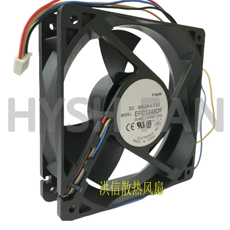 Ventilador regulador de velocidad, 12032 EFC1248DF-FOO, DC48V, 0,33a, PWM, 4 cables