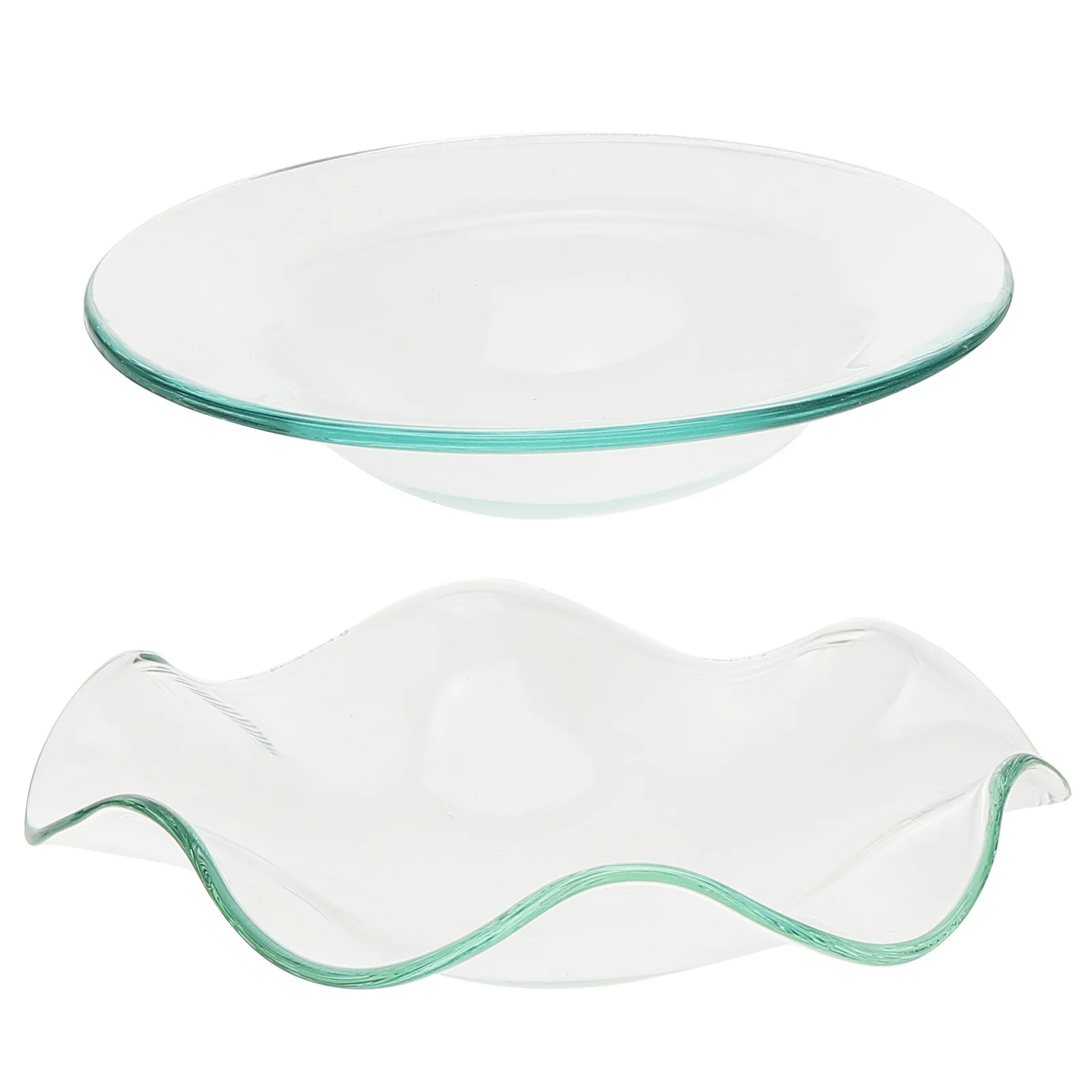 

2Pcs Wax Melter Replacement Dish Electric Wax Melt Warmer Aromatic Diffuser Heat Resistant Decorative Desktop Use