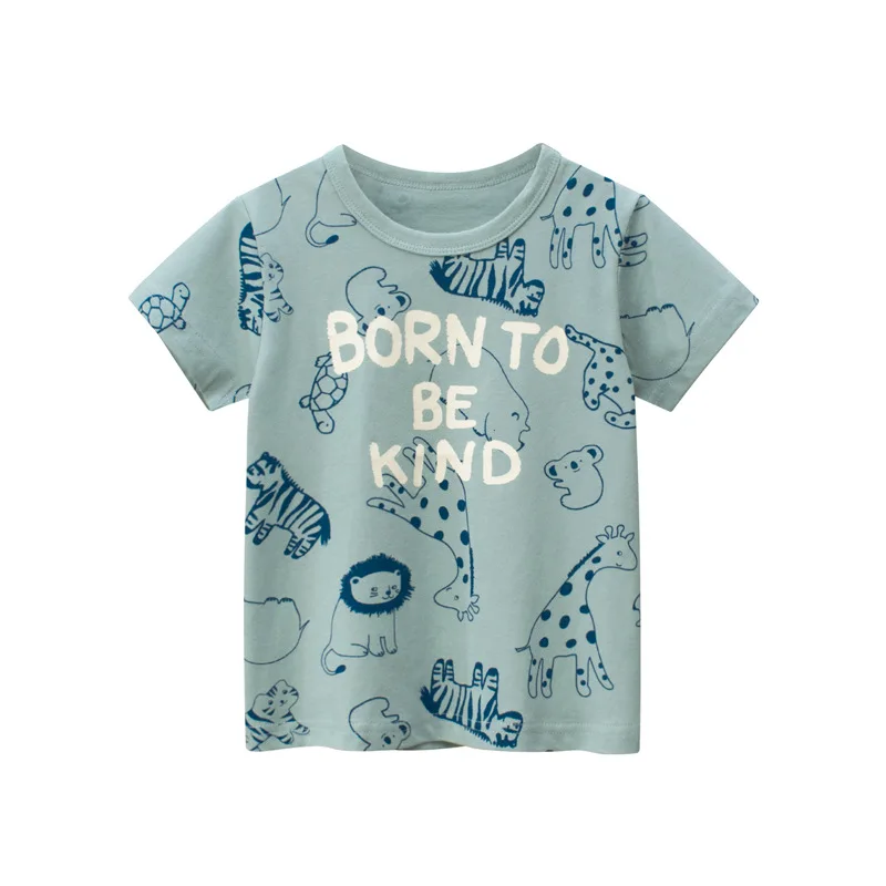 

Children's Summer T-Shirt Summer Korean Version of Children's Clothing New Children's Short-Sleeved T-Shirt Boy Baby Clothes
