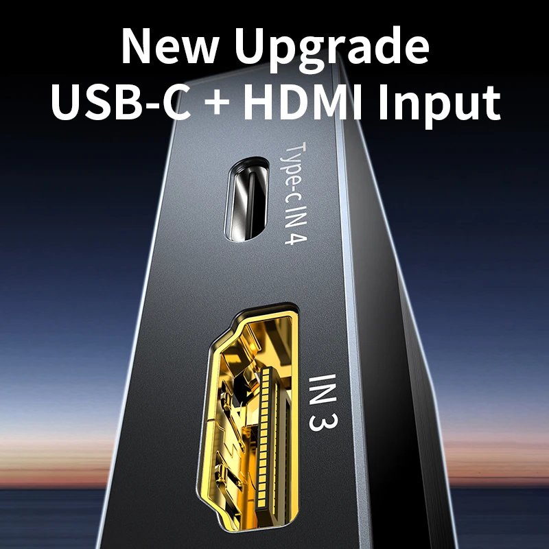 Unnlink 4K 144 هرتز USB C إلى HDMI Video Switch 5 In 1 Out 8K 60 هرتز Thunderbolt 4 HDMI Splitter لجهاز Macbook Mac Mini Window PS5 إلى TV