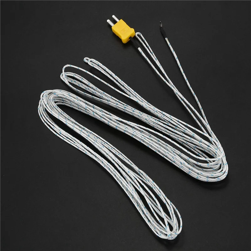 ABMF-4X -50-250 Celsius K Tipo 10M Cabo Sensor de Temperatura Sonda Termopar