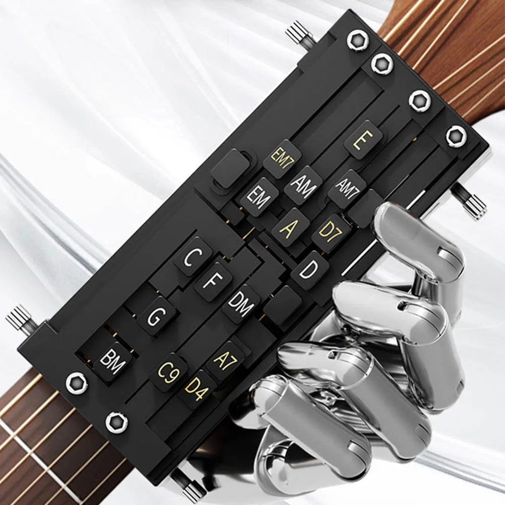 Guitar Chord Presser Chord Practice Automatic Transmission Press String Essential Learning Tool For Beginners Guitar Starters