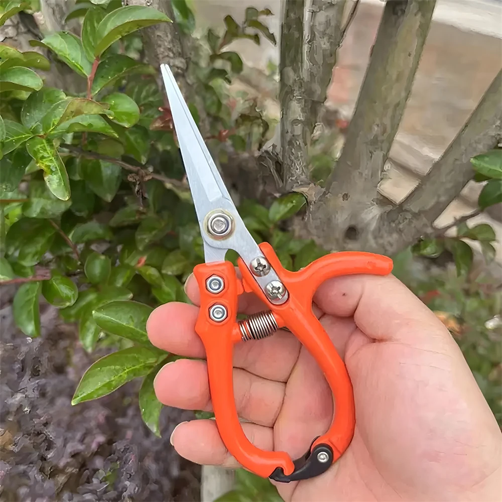

1/2 шт., ножницы из нержавеющей стали, садовые ножницы для ветвей, цветочная композиция, обрезка фруктовых деревьев, ножницы для бонсай, инструменты