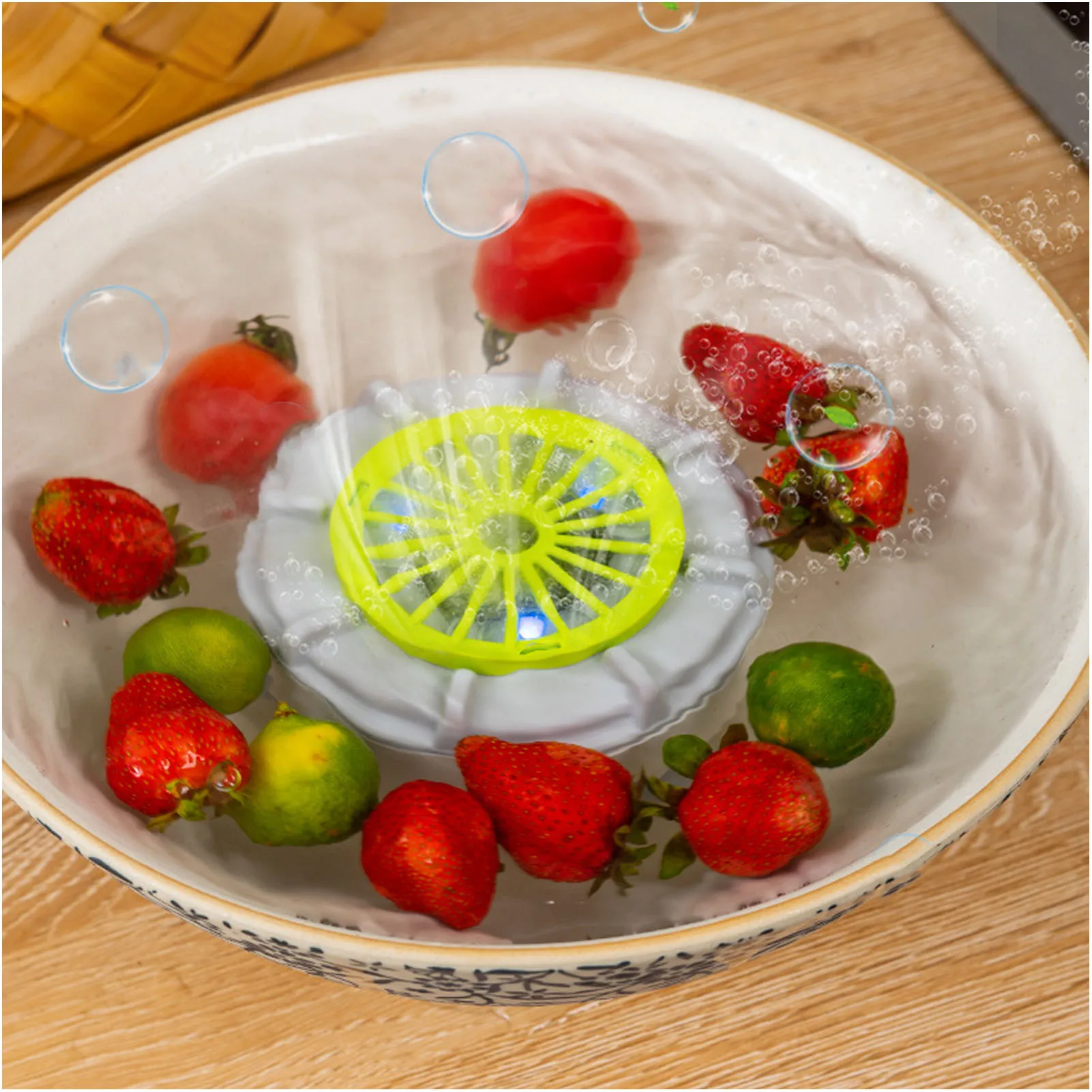 Machine à laver les fruits et légumes Portable, nettoyeur de légumes ABS, Gadget de cuisine, purificateur d'aliments pour un nettoyage en profondeur du riz et de la viande
