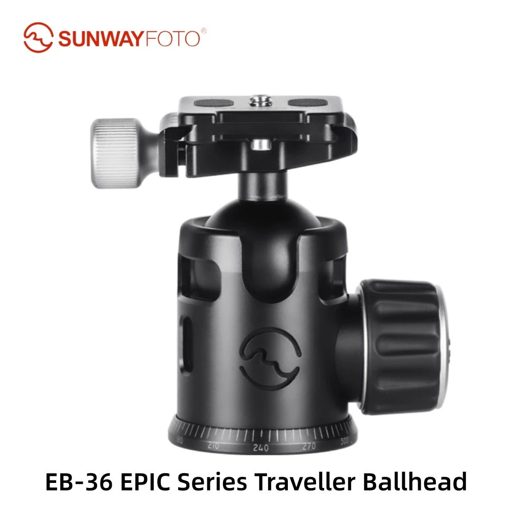 

SunwayFoto EB-36 EPIC Series Traveller Ballhead Super Light-Weight Traveller Ball Head for Tripod T2C40N