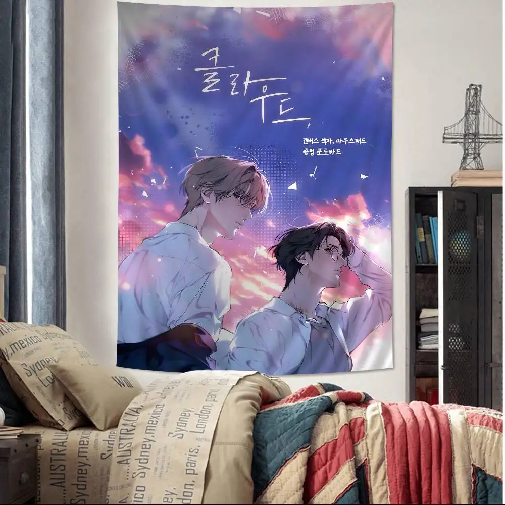 فقدت في السحابة الكلاسيكية الجدار نسيج شنقا التارو الهبي جدار السجاد النوم جدار شنقا ورقة #2