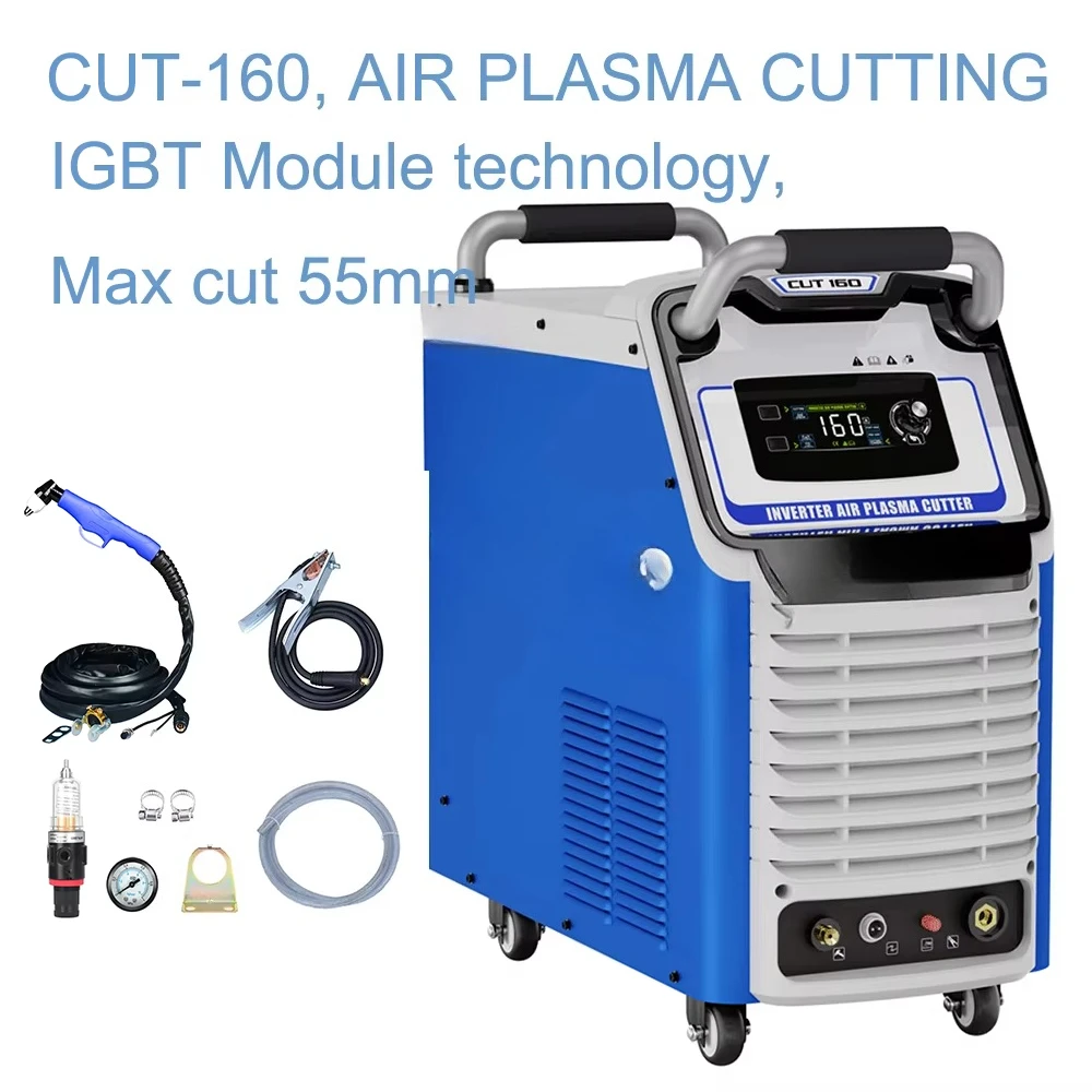 High Reliability 160A Aluminum Plasma Cutter with Handheld Cut Welding Machine for Steel and Max Thickness 55mm Plus