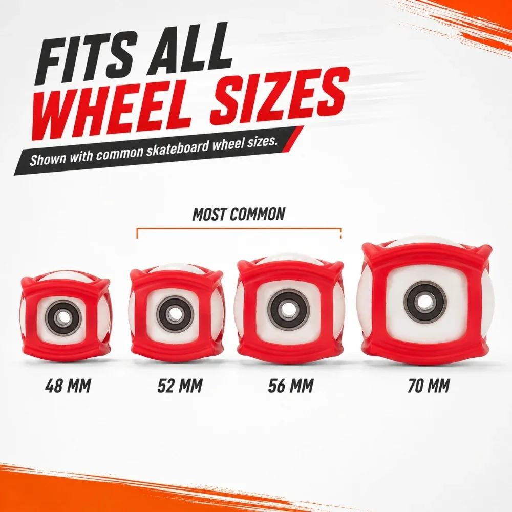 4Pack Ollie Skateboard Wheel Cover for Beginners Dolphin Jumping Wheel Lock Trainer Beginner Skateboard Assisted Scooter Parts