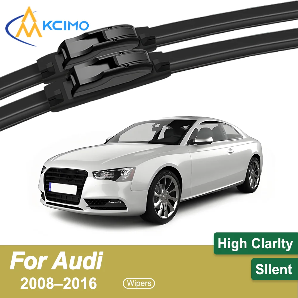 

Premium 2-Pack Windshield Wipers Compatible For Audi A5 8T 8F 2008–2016 All-Weather Durability for Safe Driving