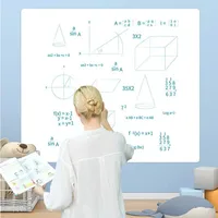 Electrostatic Whiteboard Sticker Reusable Removable Teaching Graffiti Drawing Board Household PP Erasable Whiteboard 5