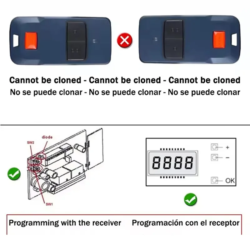 Télécommande de porte de Garage Compatible avec BFT MITTO COOL C2 Mitto2 Mitto4, ensemble de 10 pièces, transmetteur portatif à Code roulant 433.92Mhz