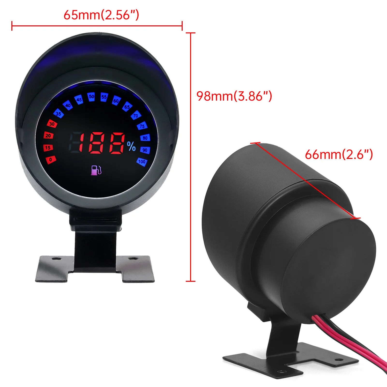 HD 12V/24V indicatore livello carburante LCD indicatore digitale per auto misuratore per camion moto auto serbatoio olio 12/24V indicatore