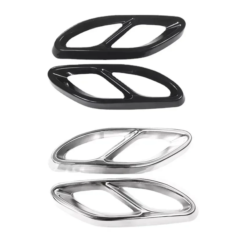 Exhaust Tip Muffler Pipe Cover Tail Pipe Stee for A Class W176 B Class W246 For W212 W213 W205 X253 C180 C2 R-AUTO