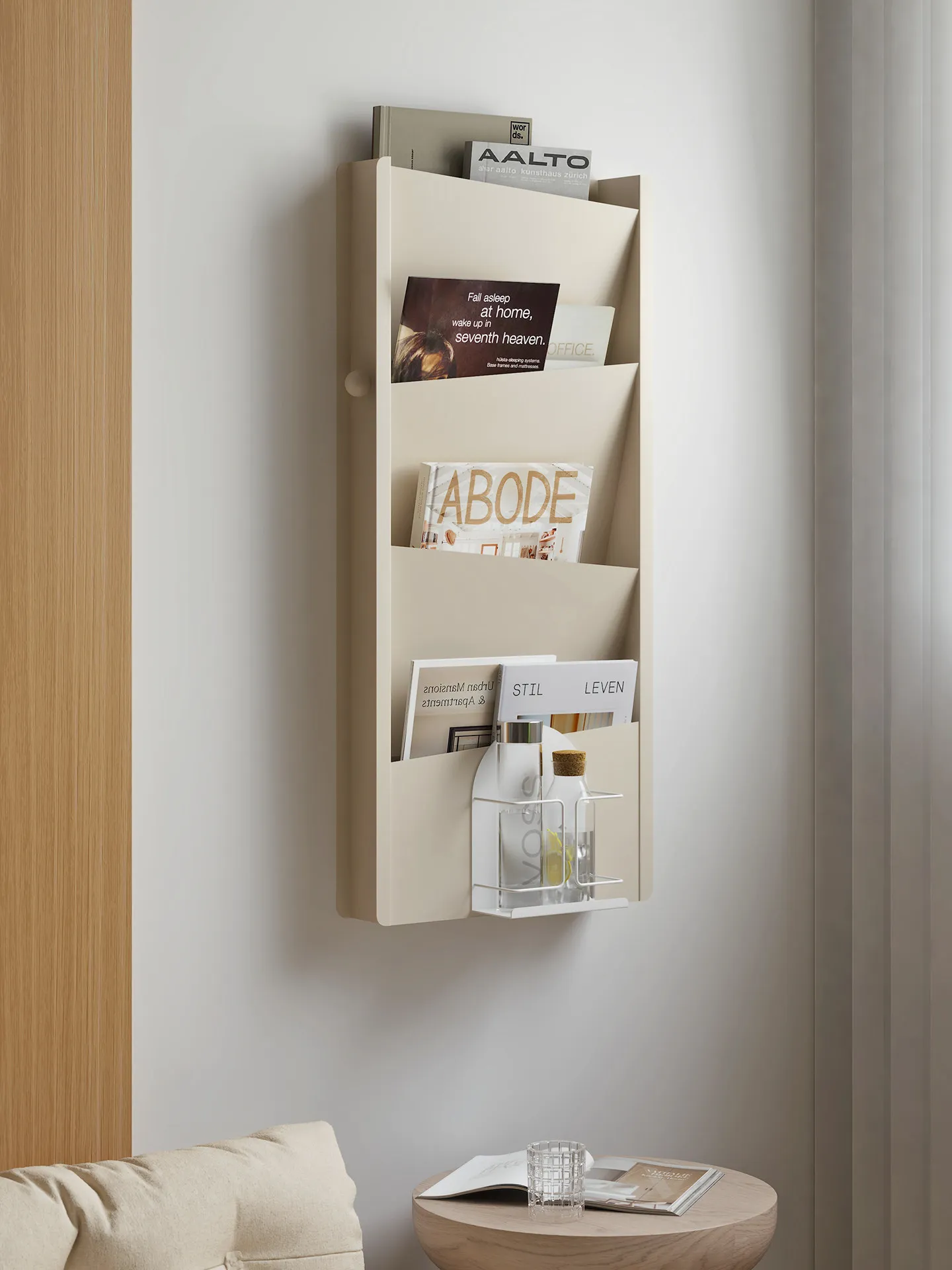 CX wall storage,hanging books and magazines rack, creative baffle home wall display rack