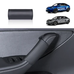 YZ Door Handle Gloves for Tesla Model 3 Y Highland Juniper 2021-2025 Handle Protection Holster Nappa Leather Handlebar Grip Cove