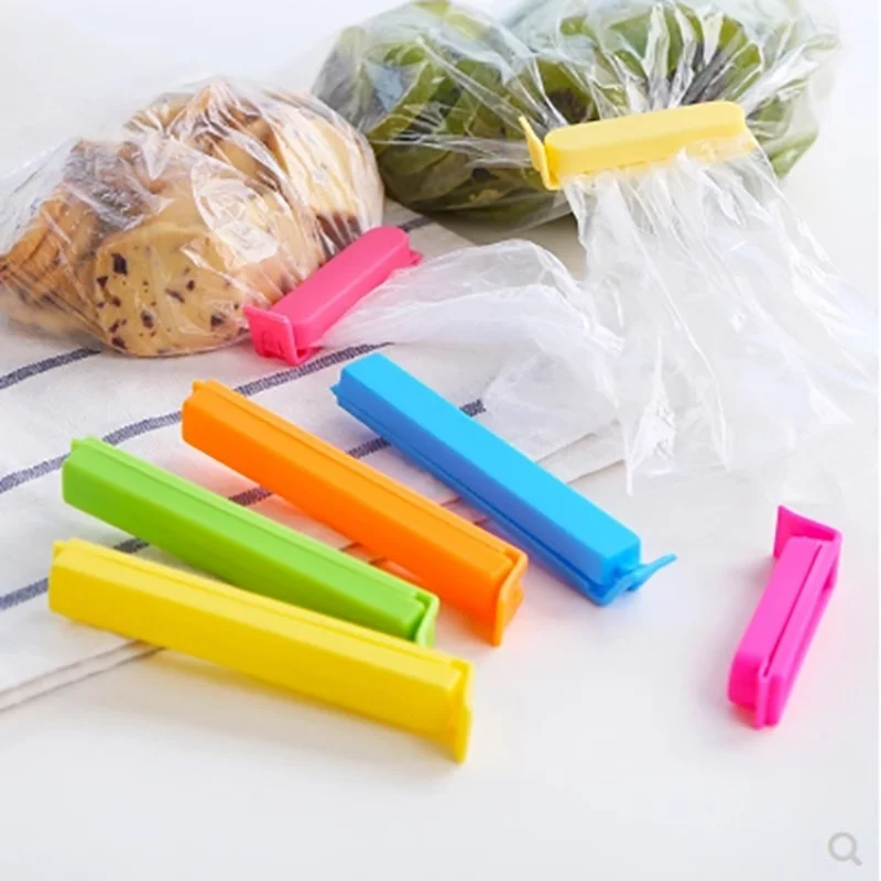 2/4/6/8pcs Food Sealing Clips Bag Clips Portable Kitchen Storage Food Snack Seal Sealing Sealer Clamp Plastic Clips Bag Sealer