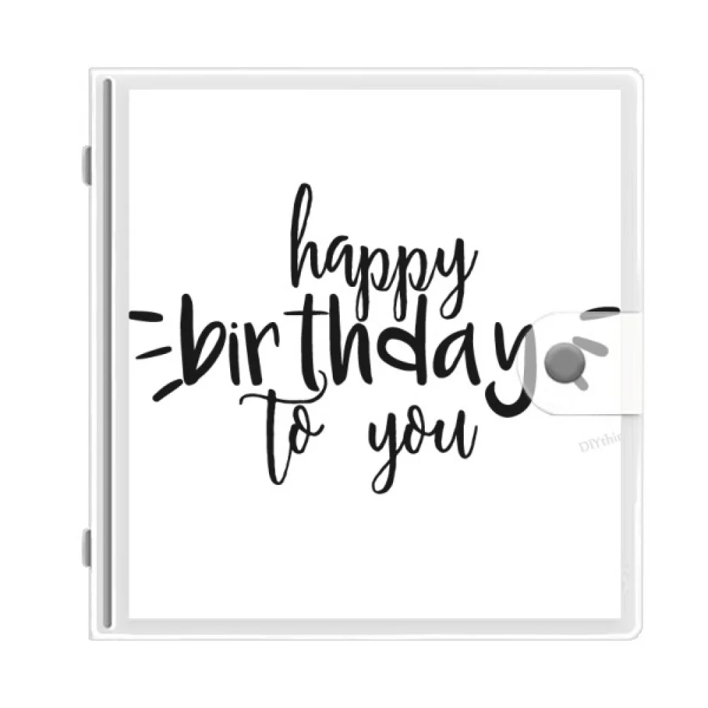 

Happy Birthday Celebrate Quote Photo Album Wallet Wedding Family 4x6