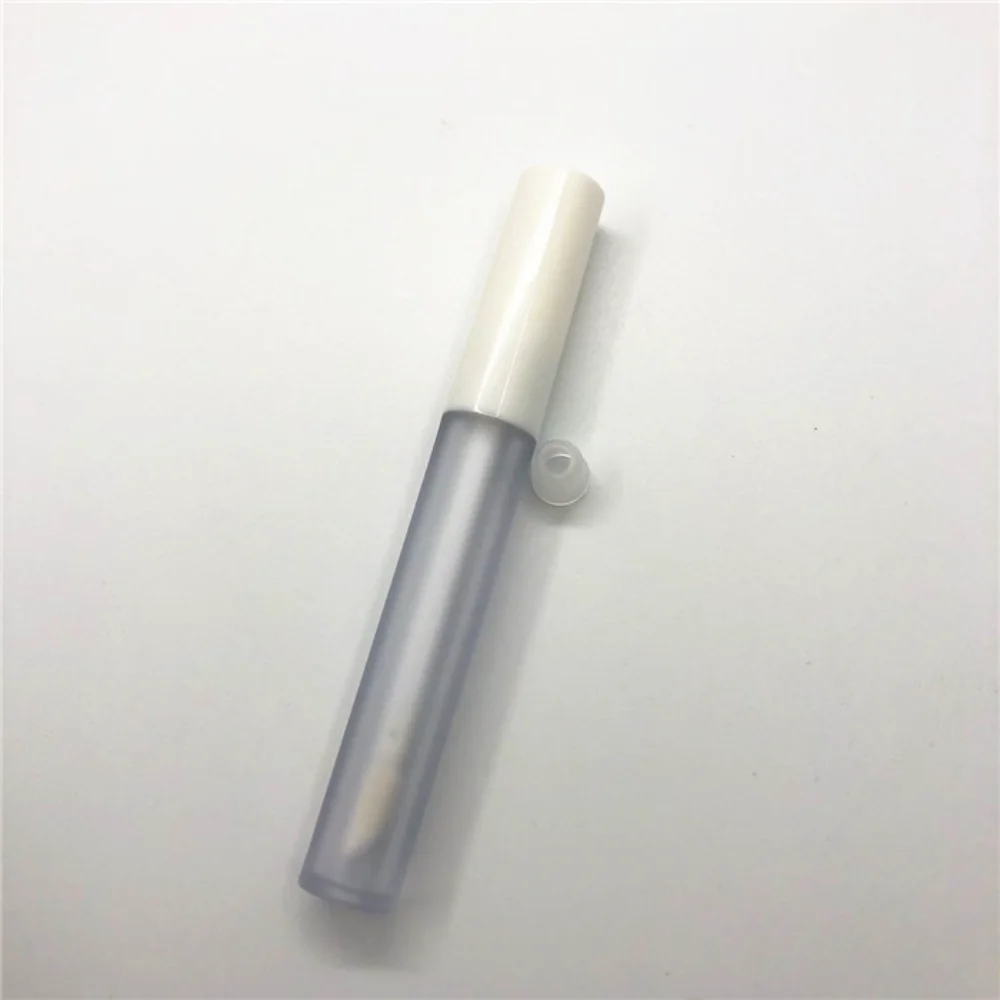 2.5ml White Pink Lip Gloss Tube Empty Refillable Lip Balm Bottle Clear Plastic Lip Gloss Container With Plugs For Diy Makeup