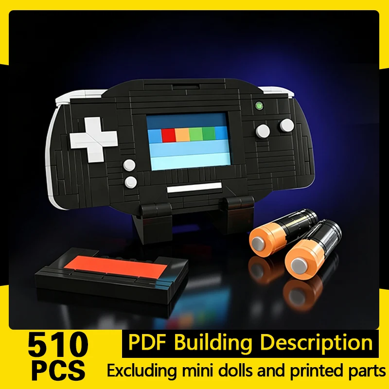 Creative Series Model MOC Building Bricks Black Game Console Modular Technology Gifts Holiday Assemble Toys Suit Display