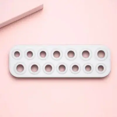 Professional Grade Silicone Finger Ring Mold for DIY Jewelry Crafting Epoxy Resin Casting Multiple Hole Sizes Jewelry Making