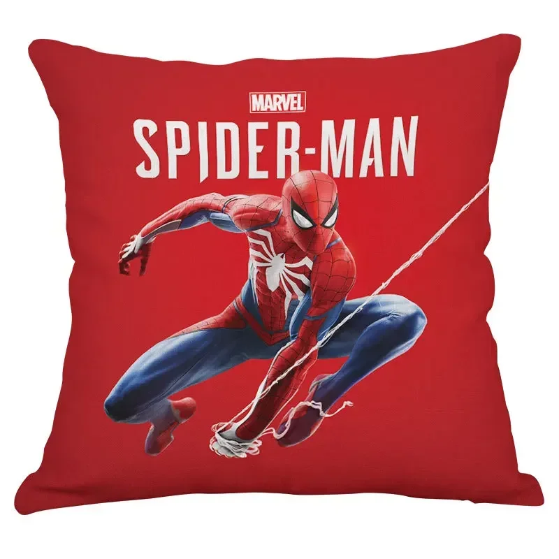 2024 Spiderman Pillowcase Cushion Cover 45x45cm Anime Pillowcases for Home Decor Living Room Household Goods Couch Car Gifts