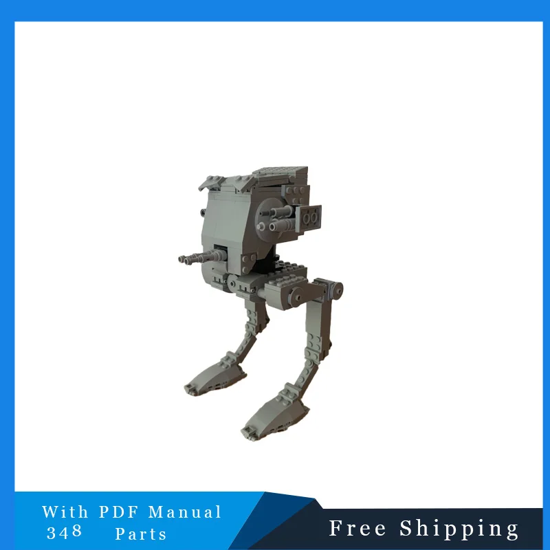 

348 шт. MOC Space Battle Series Laser Cannon Robot & Raider, модель на заказ, головоломка, технология сборки, игрушки, подарки на день рождения, Рождество
