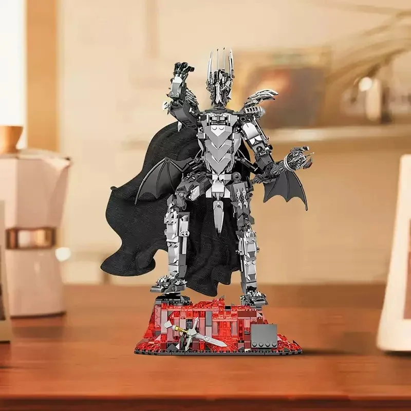 ชุดประกอบหุ่นยนต์ดาร์คลอร์ด 879 ชิ้น ของสะสมจากมิดเดิลเอิร์ธสุดอลังการ พร้อมไฟ LED ที่ดวงตา ขยับแขนขาได้ ของเล่นประกอบเอง ของขวัญคริสต์มาส