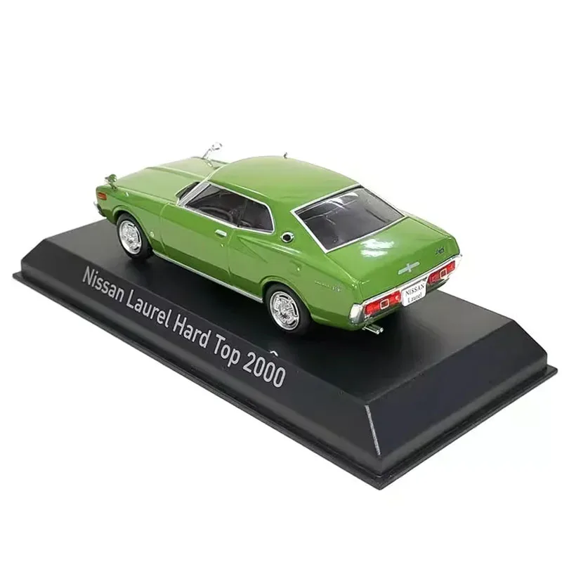 Diecast Alloy 1/43 Scale Nissan Laurel Hard Top 2000 Green Classic Car Model Adult Collection Gift Display Toy Souvenir