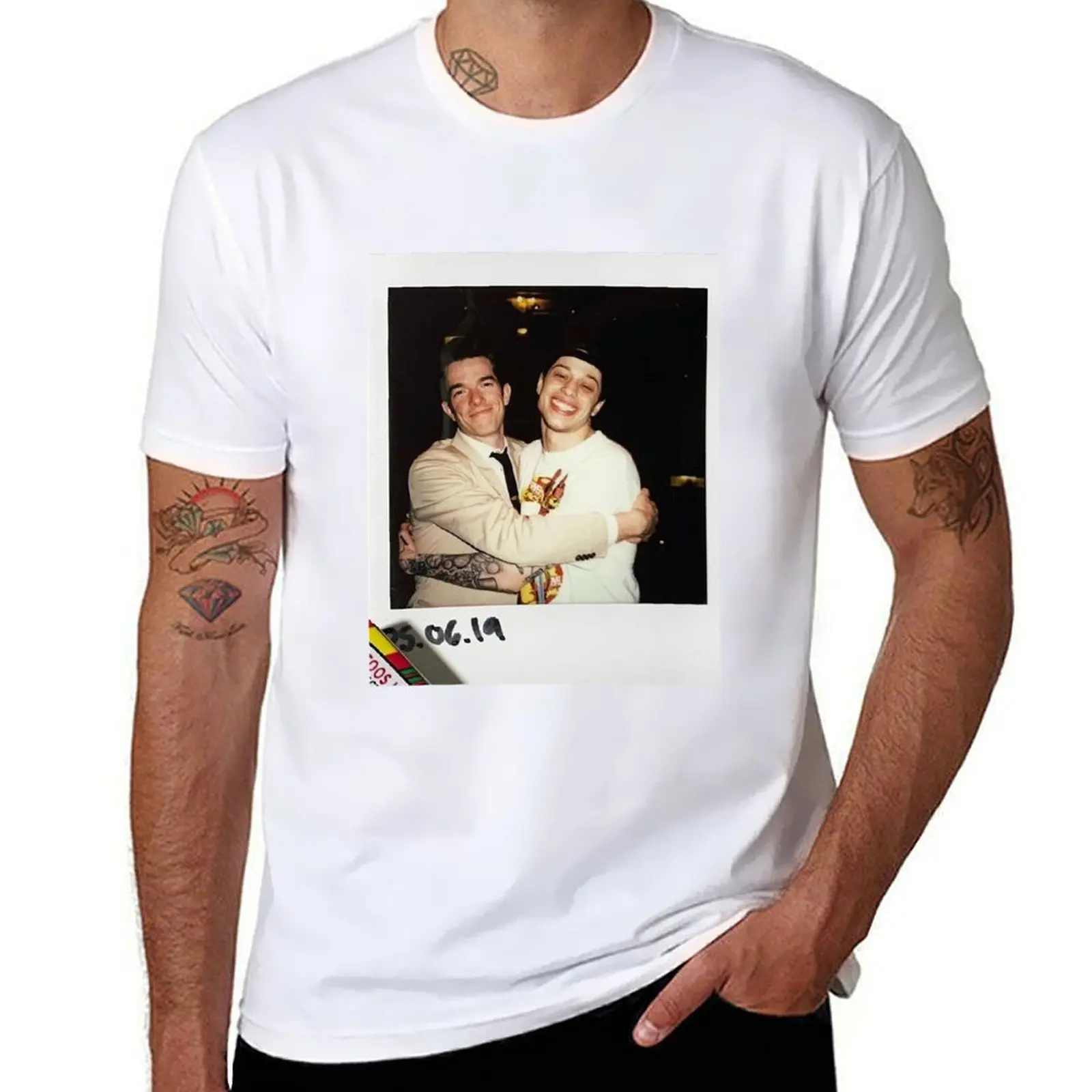 

Pete and John pete davidson, john mulaney, snl, comedy, sticker, petunia T-Shirt Street Style Casual Tee Shirt