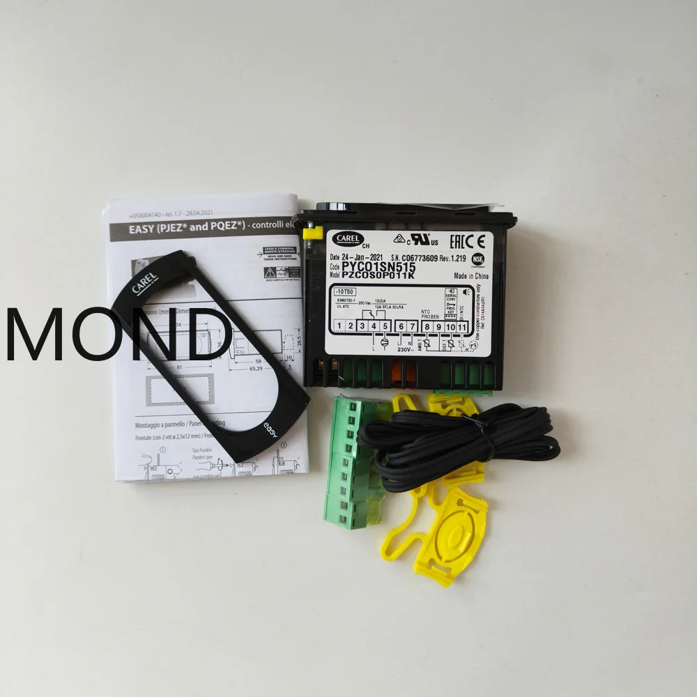 pzc0s0p011k-carel-pyco1sn50p-controle-de-temperature-avec-capteur-neuf-original-230-vac-±15-50-60-hz-pour-refrigerateur-et-chambre-froide