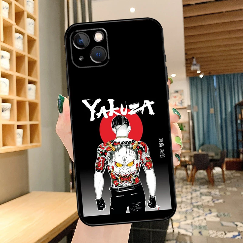 Japan Yakuza Cover For iPhone 14 15 16 Pro Max XS XR X Case For iPhone 11 12 13 Pro Max Mini Plus