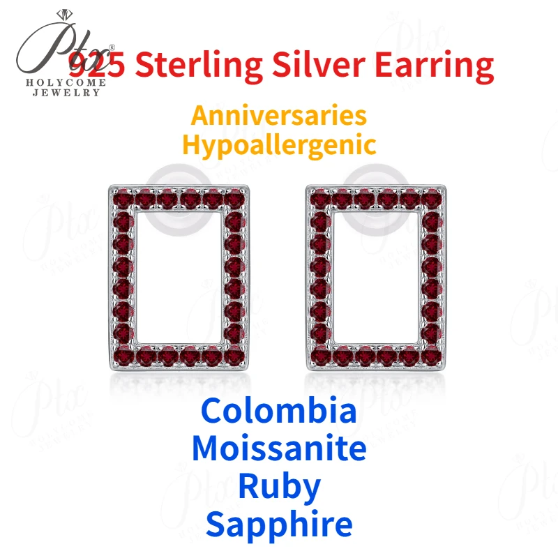 Lab Grown Moissanite Earrings 925 Sterling Silver Minimalist Small Huggie Earrings Factory Direct Luxury Fine Jewelry for Women