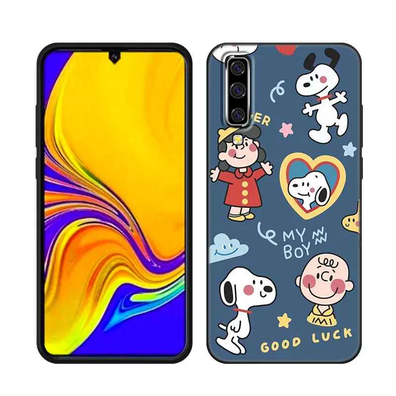 Cute Cartoon S-Snoopy Phone Case For Samsung A13 A22 A24 A32 A23 A25 A34 A35 A52S A53 A54 A55 A73 5G A12 A14 A15 A31 A33 A50 A51