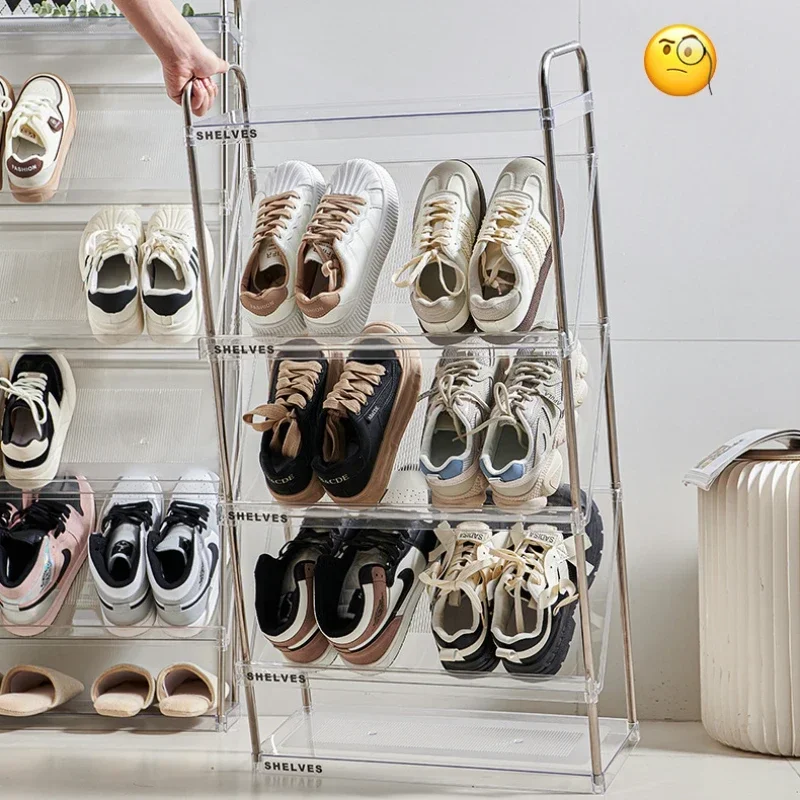 

Household Goods Dormitory At The Entrance, Rental House, Living Room, Multifunctional Storage, Simple Sloping Shoe Rack premium