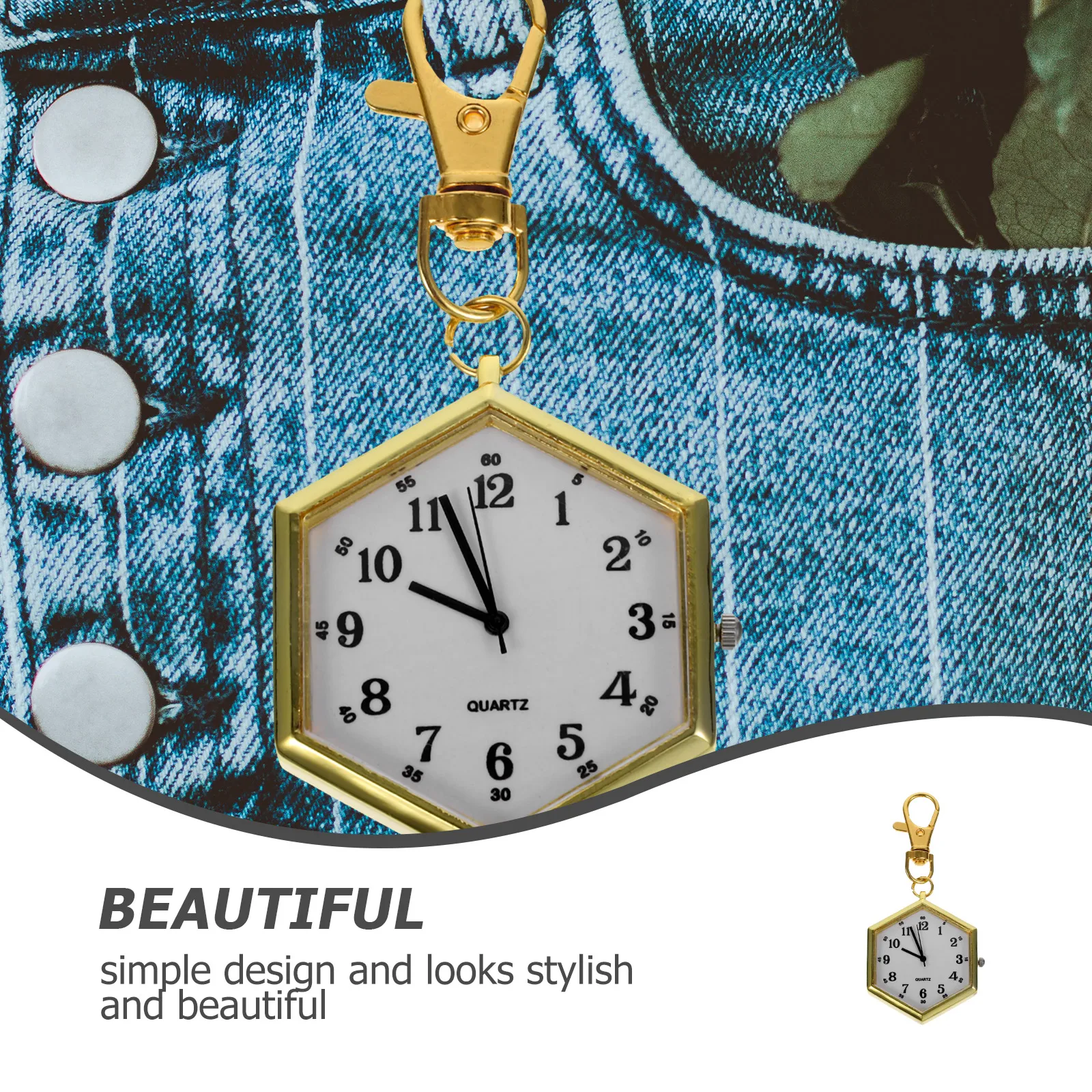 

Pocket Watch Keychain Watchy Keychains Watches Badge Stylish Finger for Ring Vintage