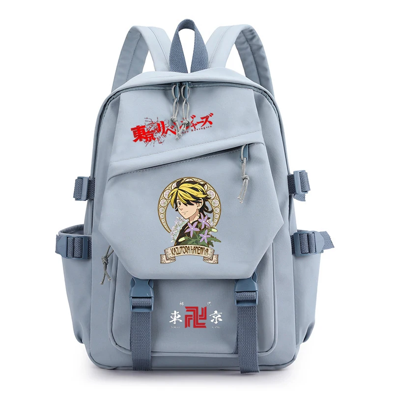 Tokyo Revengers-mochilas escolares impermeables de nailon para mujer, bolsa de viaje bonita, mochilas para cuaderno