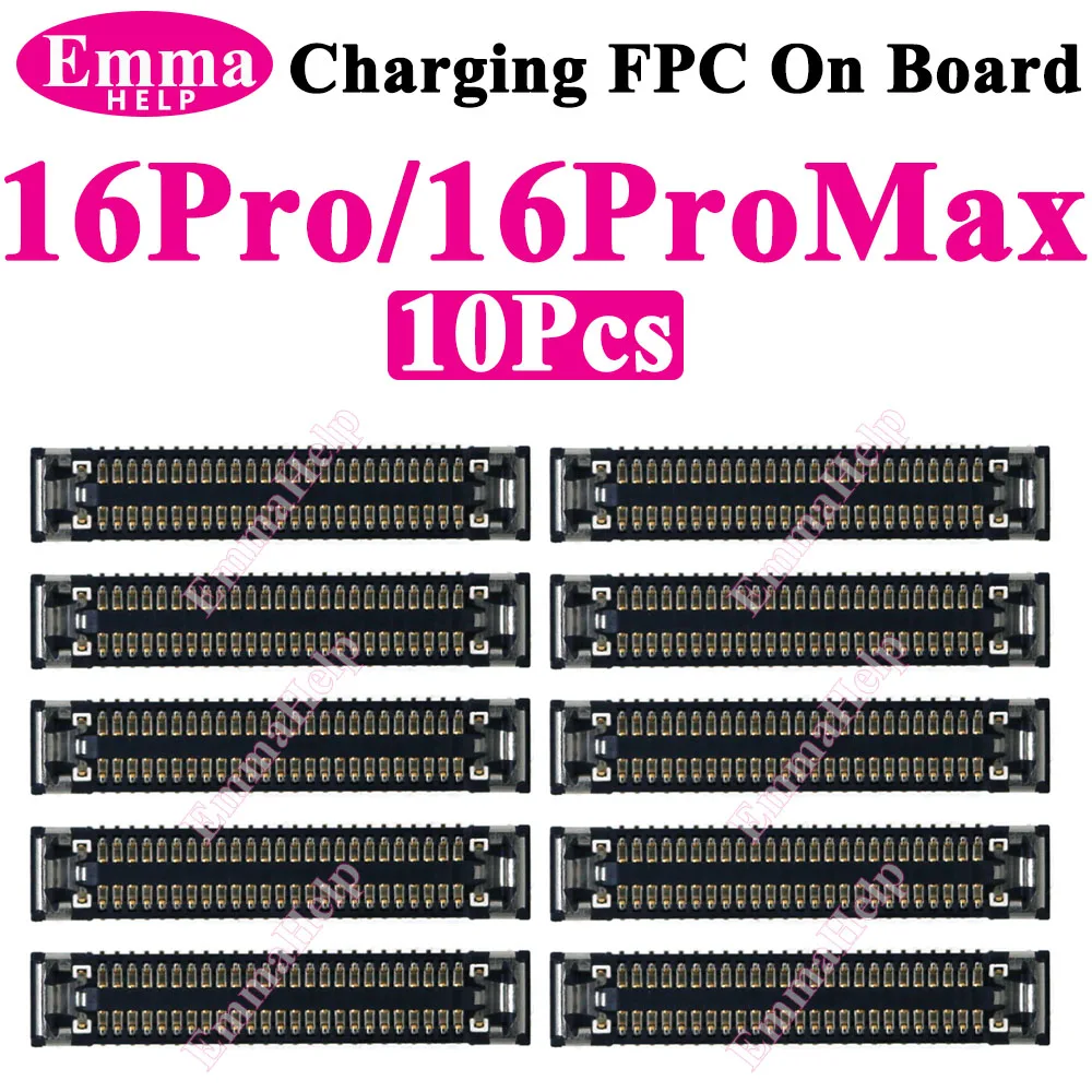 10Pcs Original Charging Dock FPC Connector for iPhone 13 11 16 Pro Max 14 15 Plus 12 Mini XS Max on Logic Board USB Charge Port