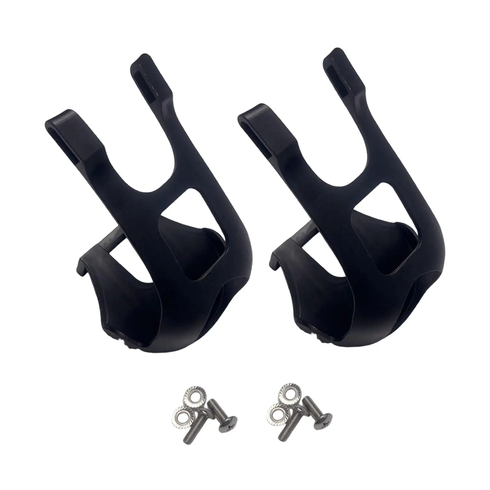 Exercise Bike Toe Clips ABS Half Cage Pedal Covers Universal Replacement Parts Indoor Cycling Efficiency Boost Easy Installation