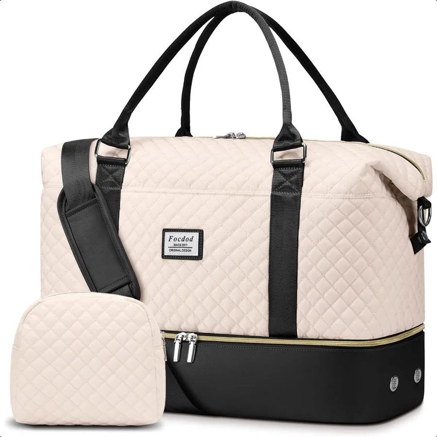 

Travel Weekender Duffle Bags for Women: Overnight Bags with Shoe Compartment Large Carry on Weekend Bag with Toiletry Wet Pocke