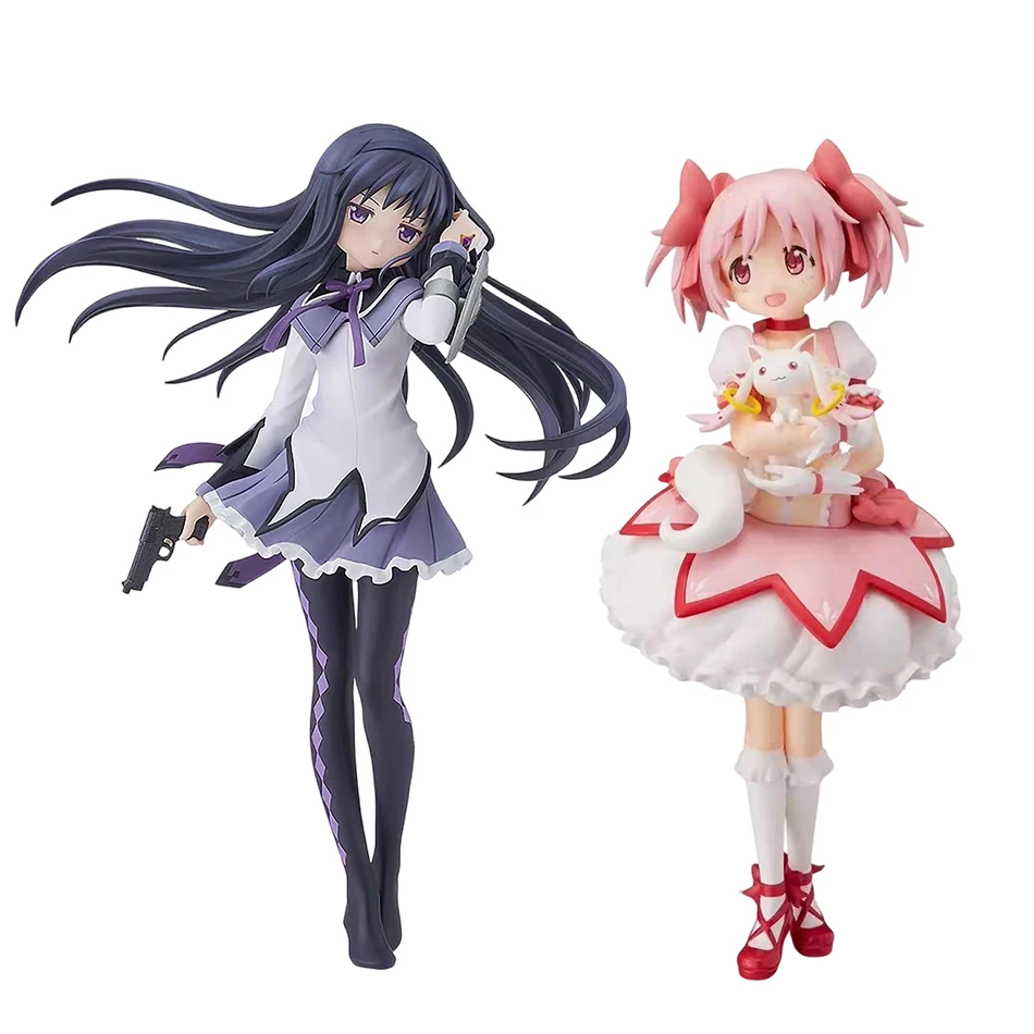 PMMM Magische Mädchen Anime-Figur Kaname Madoka Actionfigur Kawaii Akemi Homura Figur, süßes Loli-Sammelmodell, Spielzeug, Geschenk