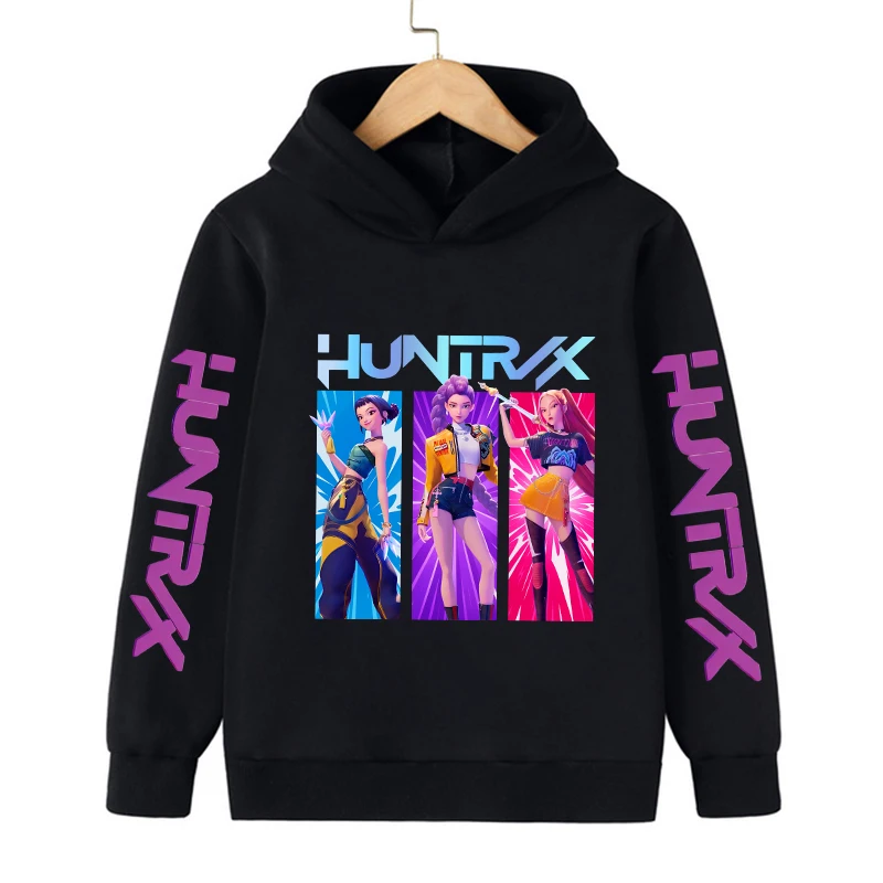 2026 New in Fashio Style Hoodie Kids Kpop Demon Hunters Children's Sweatshirt Cute Tiger Harajuku Hoody for Boys Girls Unisex