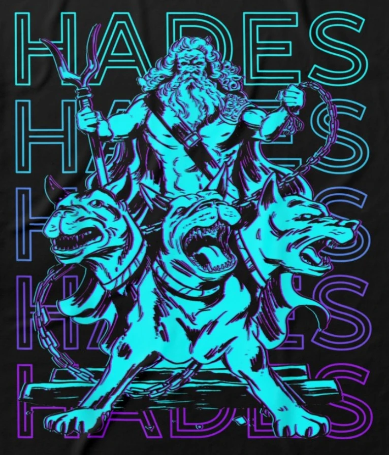 Ancient Greek God of The Underwolrd Hades Greek Myth T-Shirt 100% Cotton O-Neck Short Sleeve Summer Casual Mens T-shirt