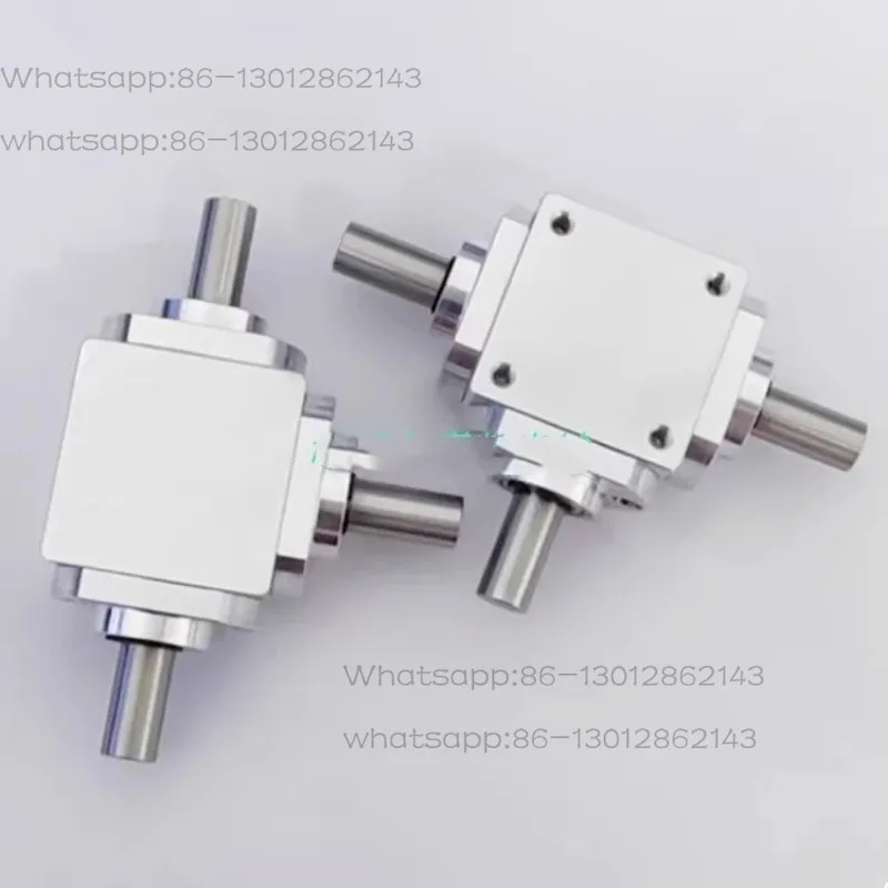 Small 1:1 T-type cross commutator shaft diameter 10 right-angle drive gearbox bevel gearbox rotation