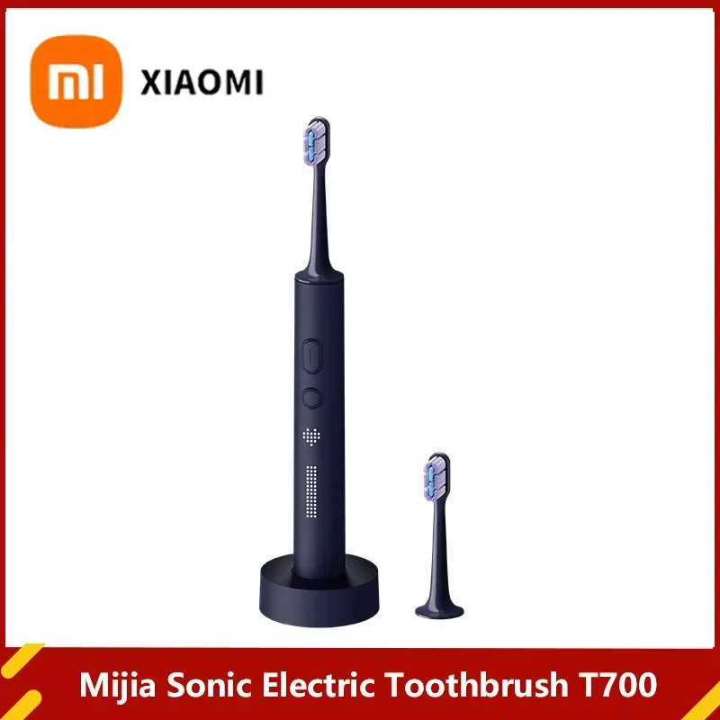 

XIAOMI MIJIA T700 Звуковая электрическая зубная щетка Ультразвуковая вибрация Отбеливание зубов Щетка для чистки полости рта Smart APP Электрическая зубная щетка