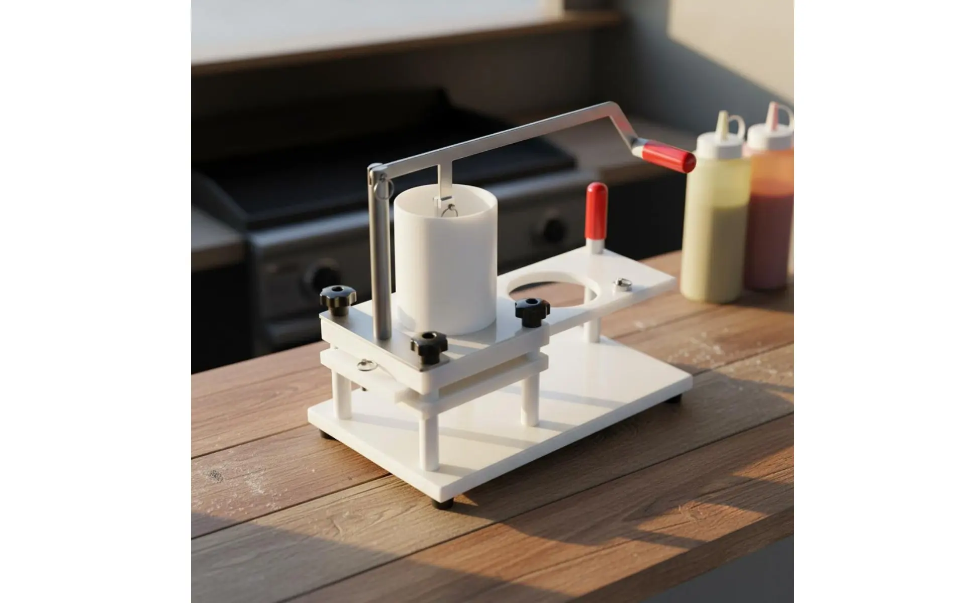 Ground Beef Patty Patty Former Professional Grade Manual Burger Press Lever Action Meat Press for Restaurants