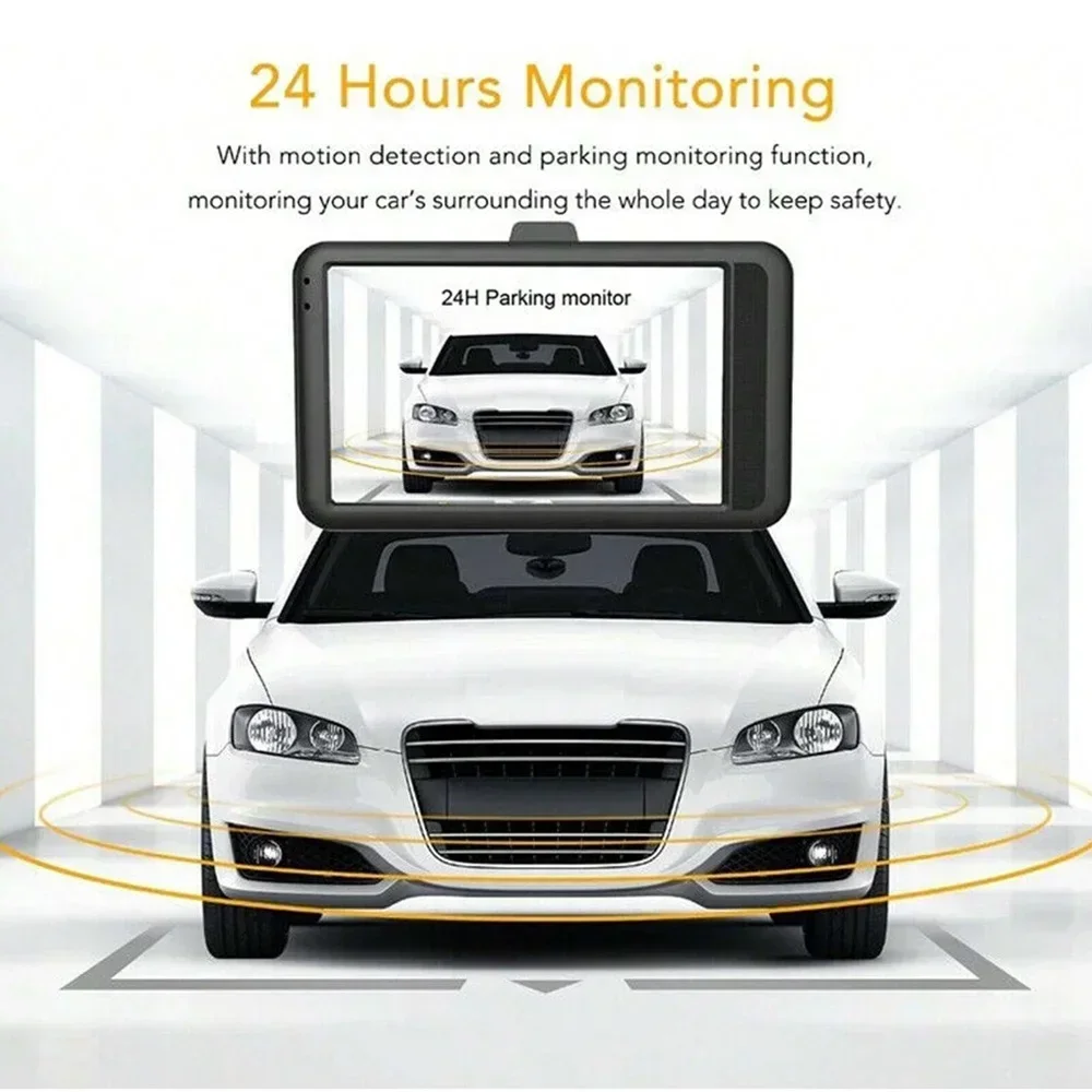 Автомобильный видеорегистратор 1080P Full HD — широкоугольный прибор ночного видения с режимом парковки 24 часа