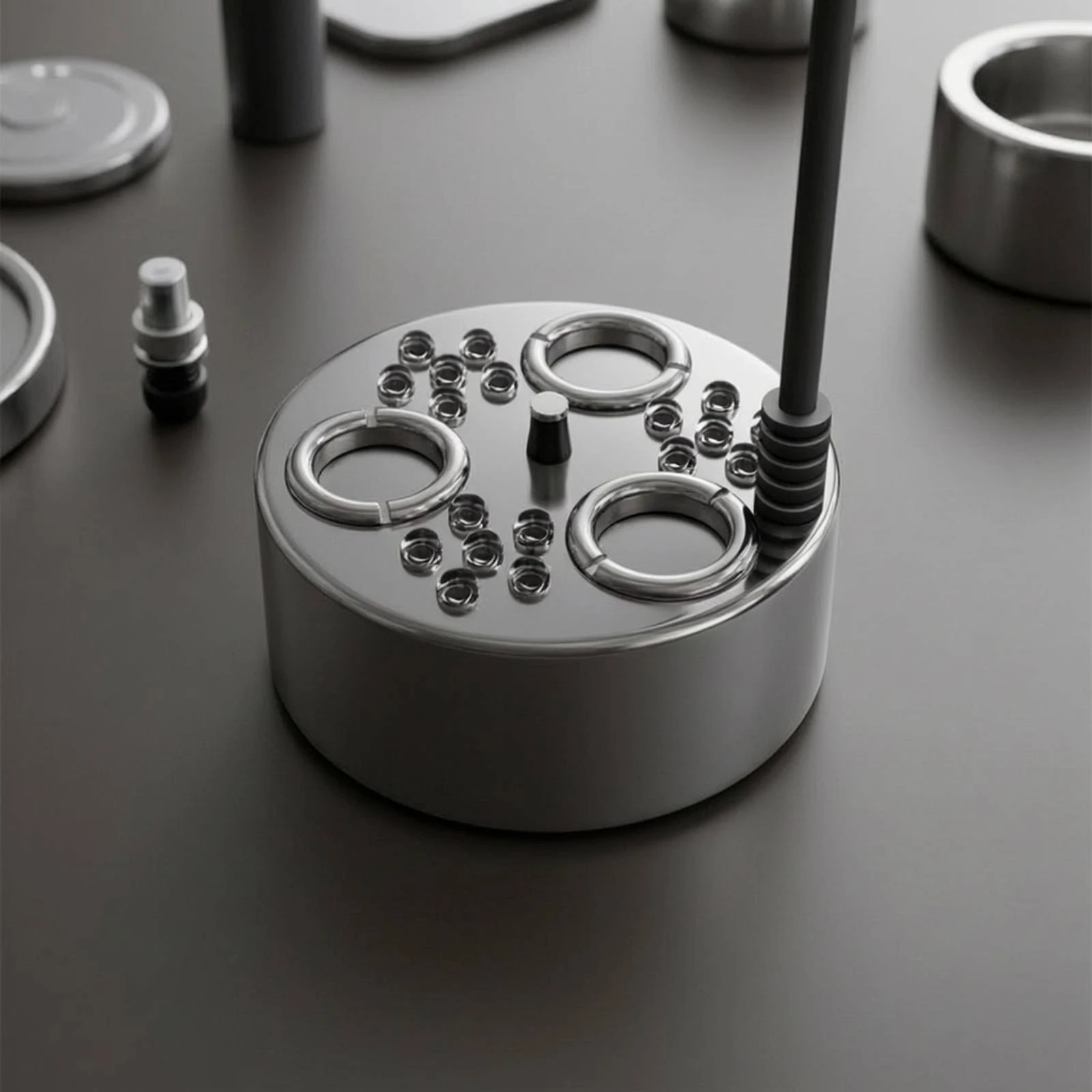 3-Head Pond Fogger Corrosion-Resistant Mist Maker with LED Lights High-Frequency Fogger Compact Humidifier Long-Lasting