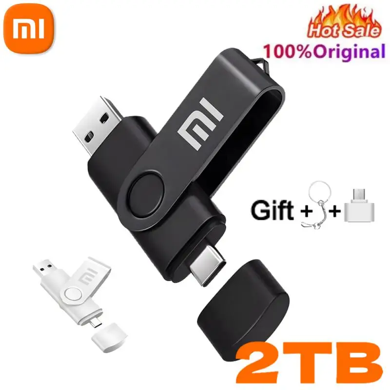 Xiaomi-unidad Flash USB 3,0 de 2TB y 1TB, pendrive tipo C U, 64GB, 256GB, 128GB, 512GB