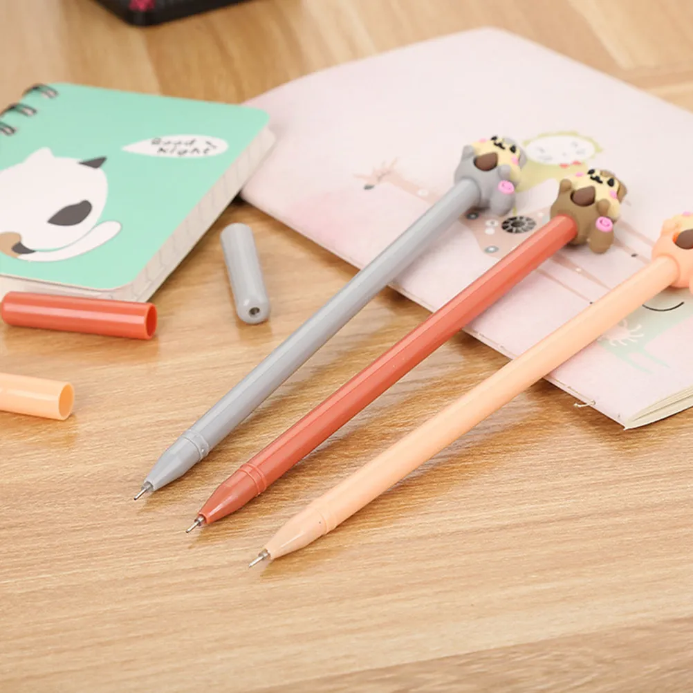 

10Pcs Squirrel Shaped Gel Pens Adorable Student Stationery Set Fine Workmanship Lightweight Easy Carry for Daily Doodling